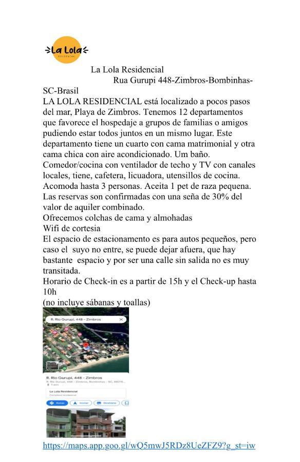 La Lola Residencial Daire Bombinhas Dış mekan fotoğraf