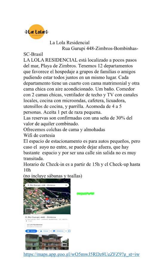 La Lola Residencial Daire Bombinhas Dış mekan fotoğraf